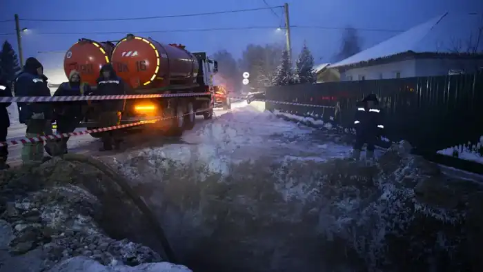 В Усть-Каменогорске полностью восстановлены аварийные участки водопровода (2)