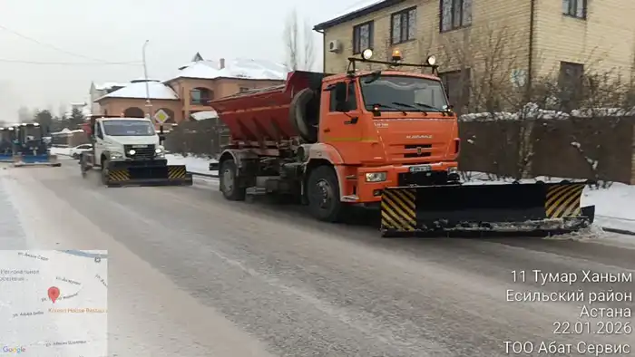 Более трех миллионов кубометров снега вывезли из Астаны с начала зимнего сезона (3)