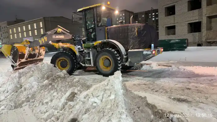 Снегопад в Астане: 50 тысяч кубометров за сутки! Астане