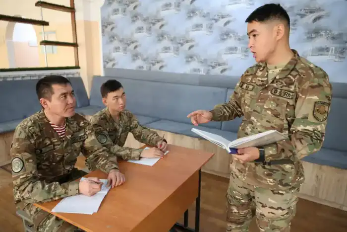 Старший сержант Айбол Коныспаев Национальная гвардия МВД РК восемь детей Астане