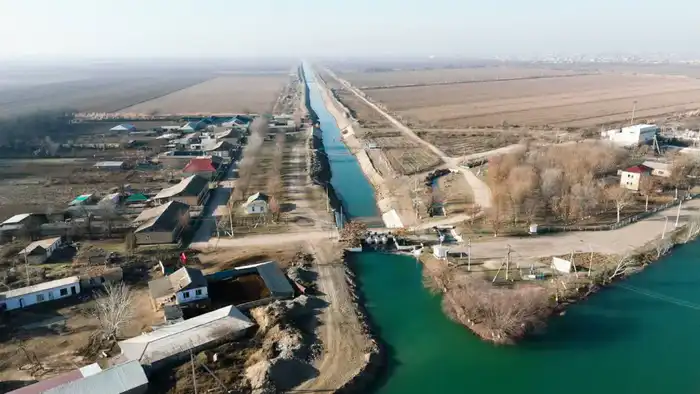 Первая за 40 лет очистка магистральных каналов проводится в Жетысайском районе Туркестанской области (2)