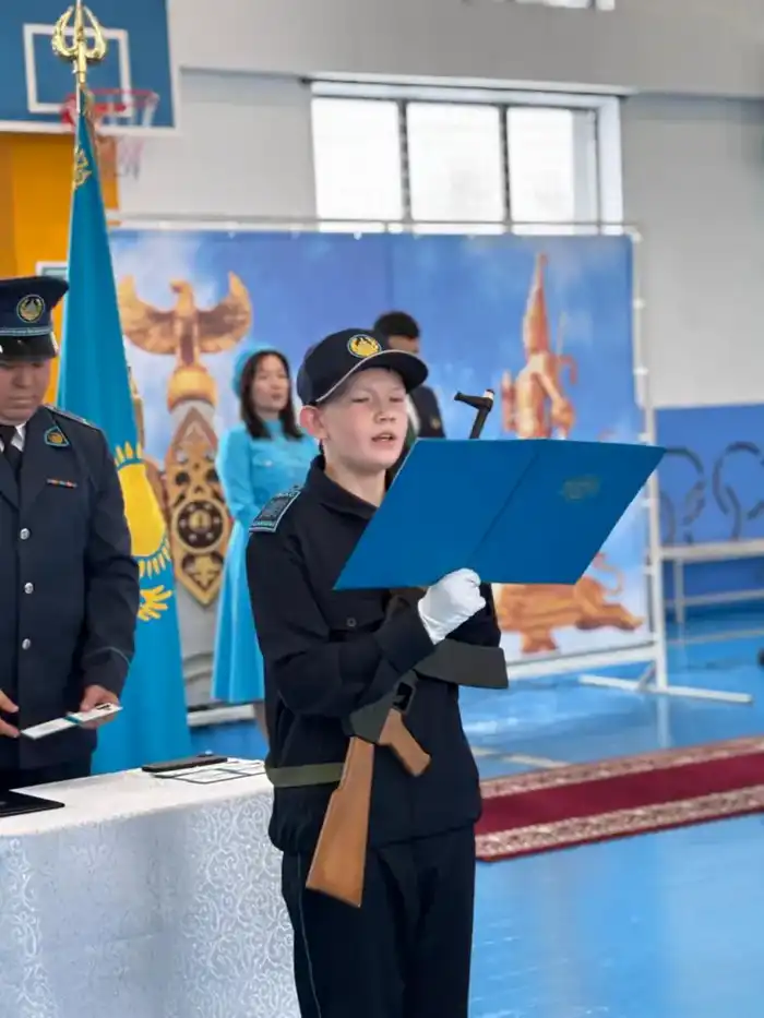 В Риддере открыт первый кадетский класс 'Жас сақшы' для воспитания дисциплины и уважения к закону Астане