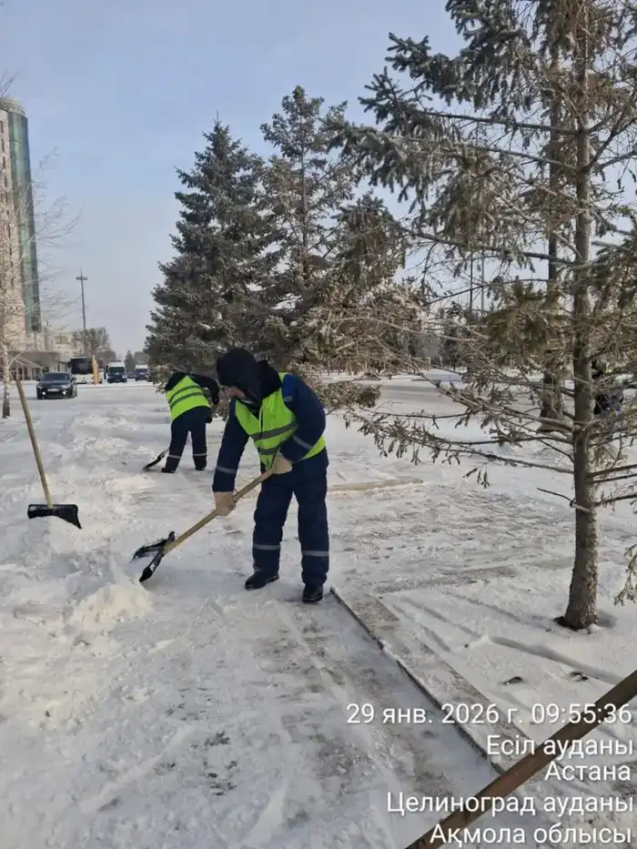 В Астане вывезено более 3,3 миллионов кубометров снега в ходе зимней уборки Астане