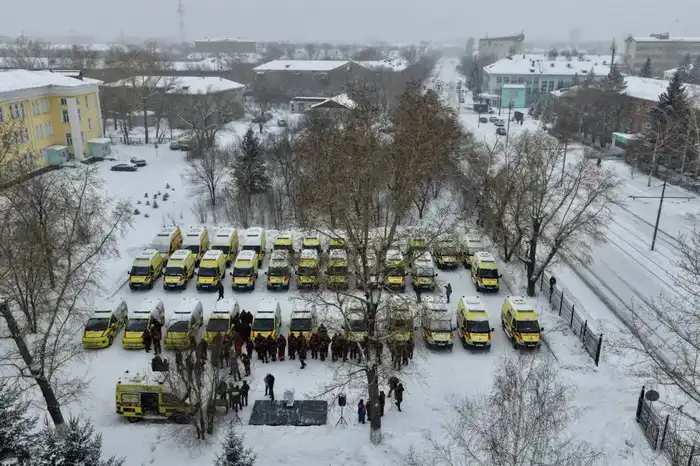 36 новых автомобилей скорой помощи поступили в Восточный Казахстан Астане