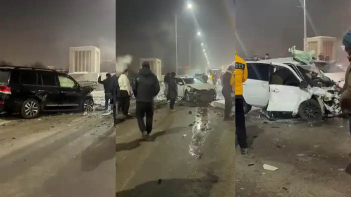 Заместитель министра внутренних дел Игорь Лепеха прокомментировал трагическую аварию на мосту Сарайшик в Астане, произошедшую 28 января, в результате которой погибли двое человек. Он отметил, что 'погибли не те люди, которые виновны', подчеркивая необходи Астане