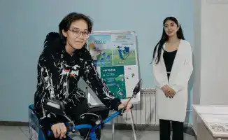 Инновационный велотренажер студентов Ualikhanov University: шаг к устойчивому развитию и экологии в Кокшетау