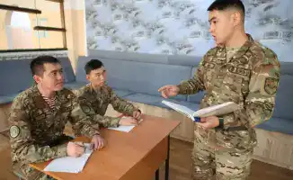 Старший сержант Айбол Коныспаев Национальная гвардия МВД РК восемь детей