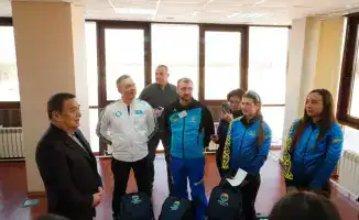 Встреча акима области Марата Ахметжанова с лыжницами перед Олимпиадой