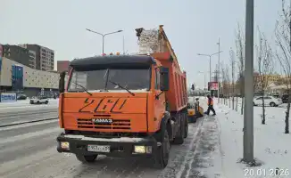 В Астане вывезено 23 тысячи кубометров снега за ночь