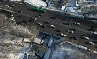 В Алматы высадят 80 деревьев и 50 кустарников при строительстве велопешеходного моста через Есентай