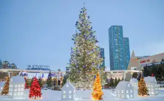 Поздравление министра ОВД с Новым годом в Алматы