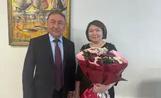 Комитет государственного казначейства провожает заместителя Алию Байгенжину на новую должность