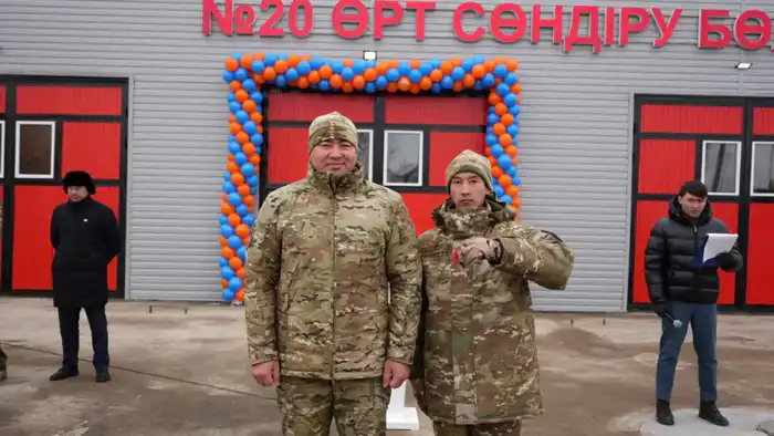 Глава МЧС открыл модернизированную пожарную часть в городе Хромтау (4)