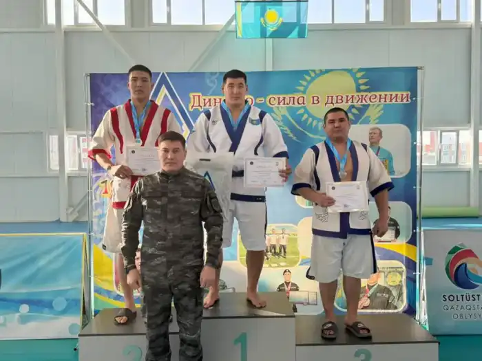 Полицейские стали победителями в четырех весовых категориях на соревнованиях по ”Қазақ күресі” в СКО (3)