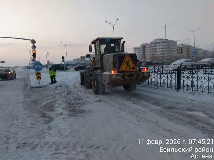 Более 63 тысяч кубометров снега вывезли из Астаны за ночь (7)