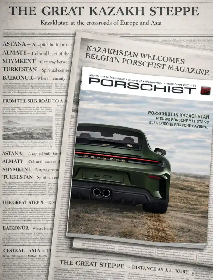 Специальный выпуск бельгийского журнала Porschist о Казахстане выйдет в марте, сосредоточив внимание на Алматы и его горной местности. Астане
