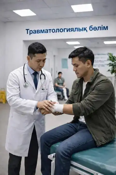 Скользкая ситуация в Астане: травмпункты работают круглосуточно из-за гололеда Астане