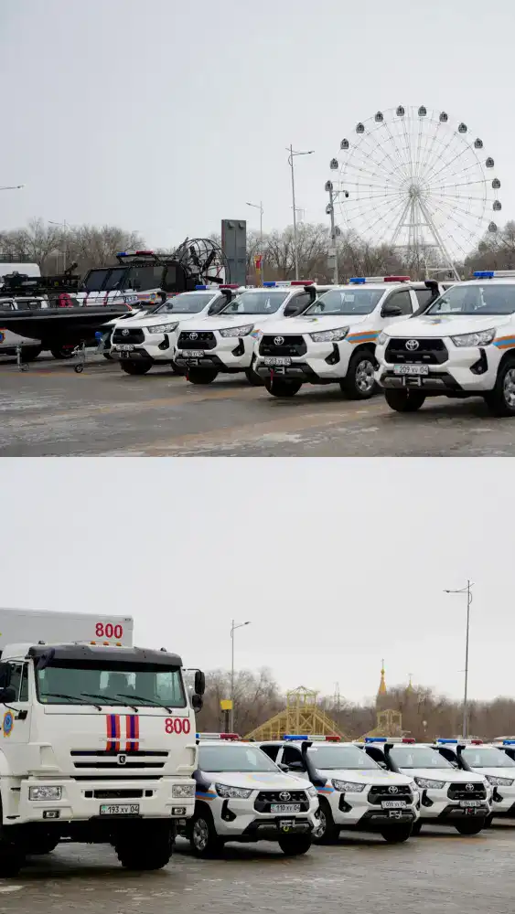 Глава МЧС вручил спасателям Актюбинской области ключи от новой техники (8)