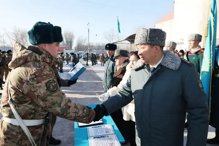 В Астане около 170 военнослужащих Национальной гвардии приняли военную присягу Астане