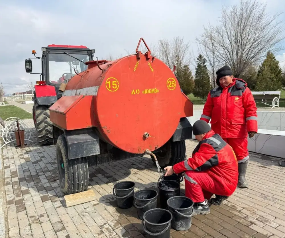 Чистота как искусство: 500 рук создали зеленый холст Тюлькубаса Астане