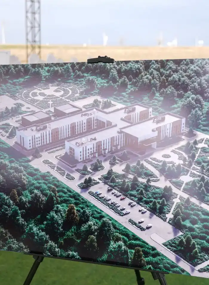 В ТУРКЕСТАНСКОЙ ОБЛАСТИ НАЧАЛОСЬ СТРОИТЕЛЬСТВО ПЕРИНАТАЛЬНОГО ЦЕНТРА НА 200 МЕСТ (7)