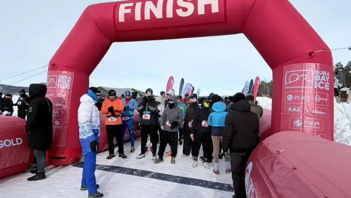 Международный забег на льду «BURABAY ICE - 2026» прошёл на территории Государственного национального природного парка «Бурабай» (7)