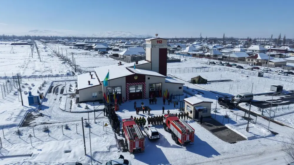 Открытие нового пожарного депо в селе Балпык би: защита 13 населённых пунктов обеспечена Астане