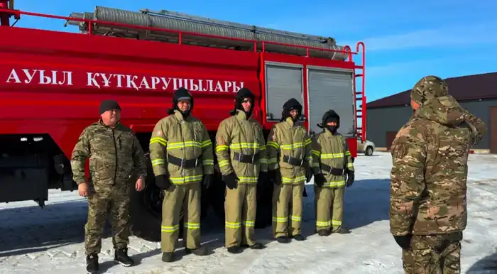 110 «Ауыл құтқарушылары» укрепляет безопасность села Терисаккан (6)