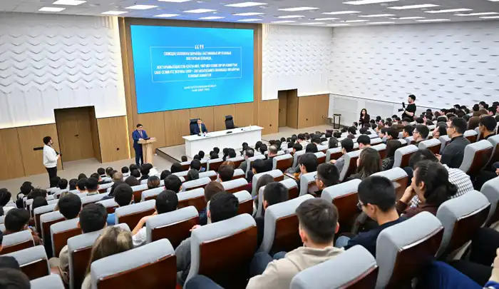 Студенты Казахского агротехнического университета обсудили карьерные возможности с председателем Агентства Дарханом Жазықбаем Астане