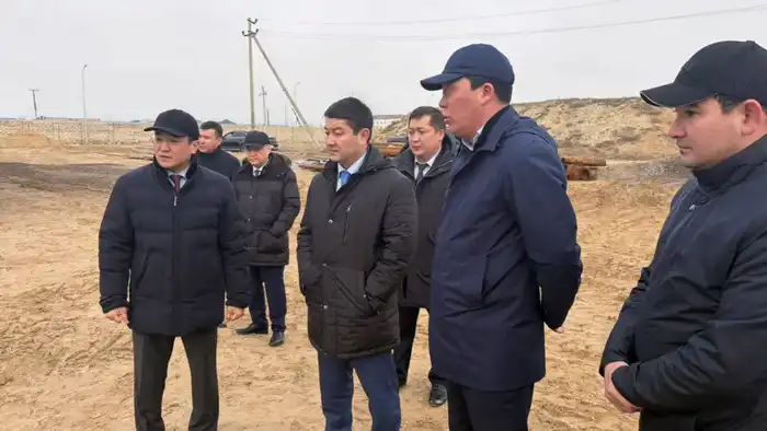 Нурдаулет Килыбай ознакомился со строительством водонасосной станции в сельском округе Атамекен (7)