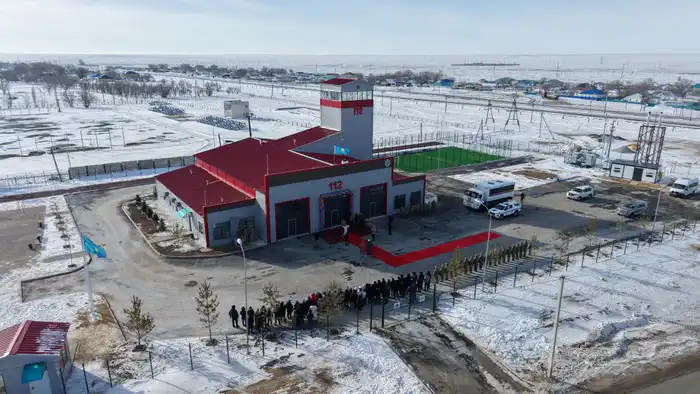 Глава МЧС открыл новую пожарную часть в Байганинском районе. (3)