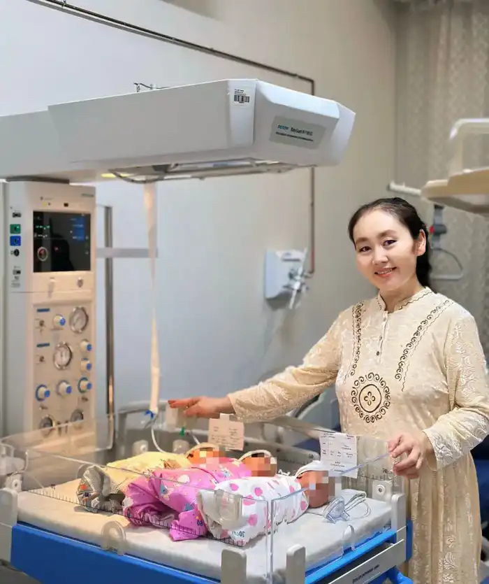 В Алматы 39-летняя женщина стала многодетной матерью после рождения тройни Астане