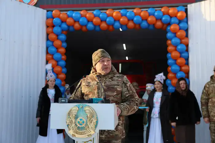 В Узынколь, Казахстан, открыт 158-й добровольный пункт пожаротушения для обеспечения безопасности местных жителей Астане