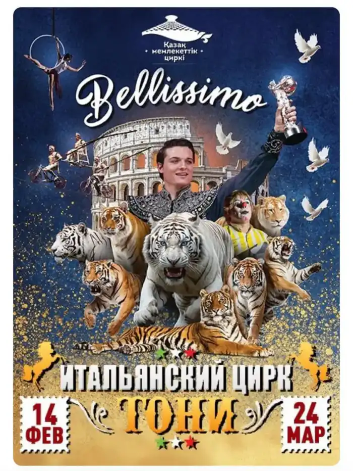 Итальянский цирк Belissimo в Алматы: новые горизонты для культурной жизни города Астане
