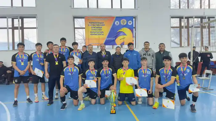 Юные волейболисты Сайрамского района боролись за титул чемпионов области Астане