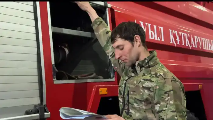 110 «Ауыл құтқарушылары» укрепляет безопасность села Терисаккан (4)