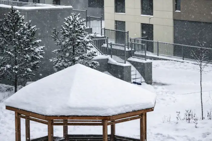 Астана снег