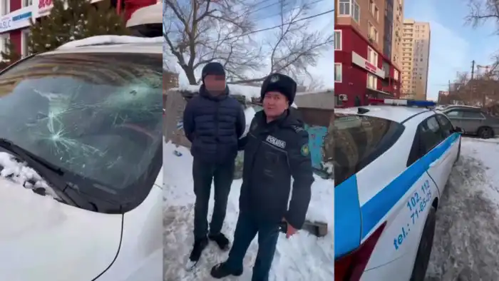 Скандал на парковке для инвалидов в Астане: мужчина повредил авто и привлек внимание полиции Астане