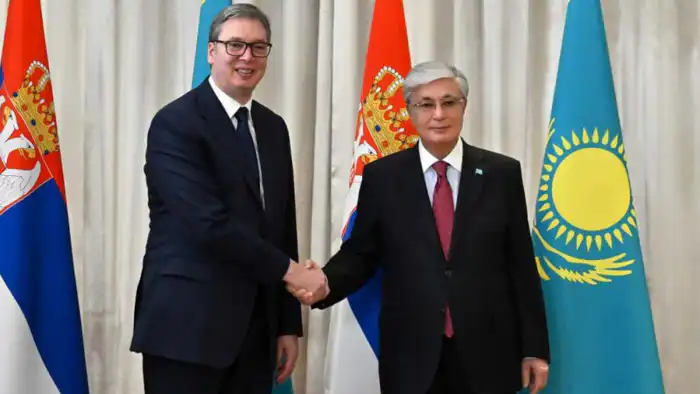 Президент Сербии Александр Вучич с официальным визитом в Казахстан Астане