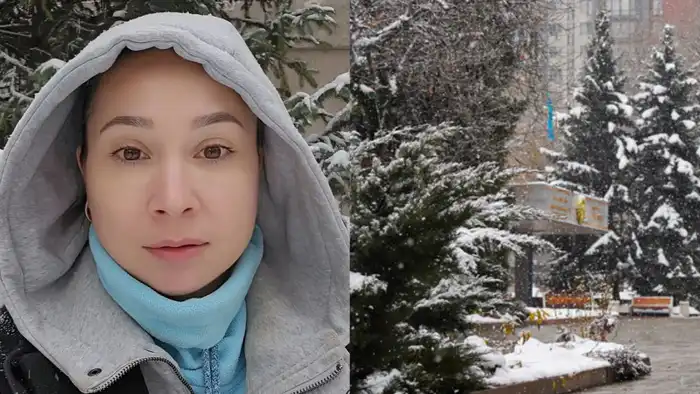 Алматы снова в зимней шутке: снег и смех в соцсетях Астане