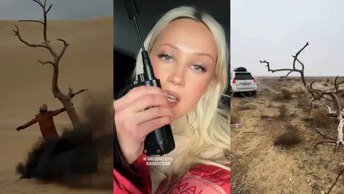 Клава Кока чуть не застряла в пустыне Мангистау во время съемок нового клипа в Казахстане Астане