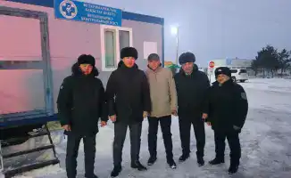 Инспекция ветеринарных контрольных постов в Северо-Казахстанской области под руководством К.К. Ташимова