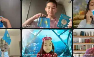 Гульжазира Бекболаткызы проводит бесплатные онлайн-уроки казахского языка для детей в Европе