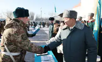 В Астане около 170 военнослужащих Национальной гвардии приняли военную присягу