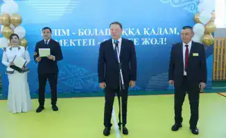 Новая школа открыта в Енбек, Костанайская область