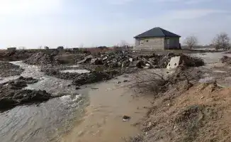 Проверка противопаводковых работ в Таразе Ербола Карашукеева