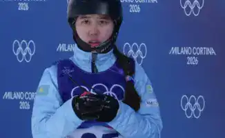 Аяна Жолдас Олимпиада Милан 2023 фристайл 21 место