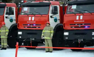 Кокшетау: Пожарные машины, которые тушат в движении!