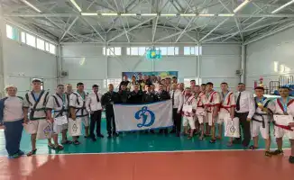 Полицейские СКО успешно выступили на отборочных соревнованиях по қазақ күресі в Петропавловске