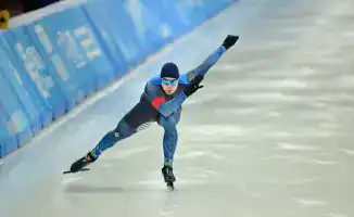 Евгений Кошкин финиширует 9-м на Олимпиаде с результатом 34,56 секунды